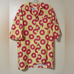 UZZI donut button down shirt XXL